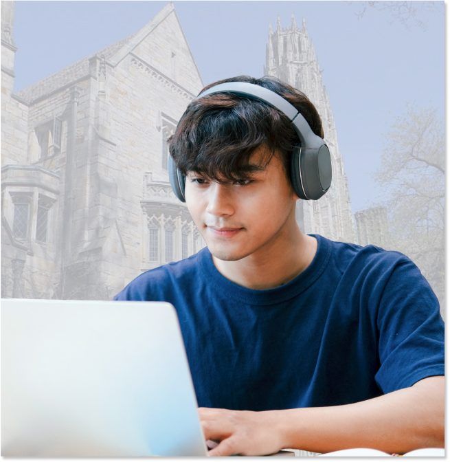 Student studying for SAT